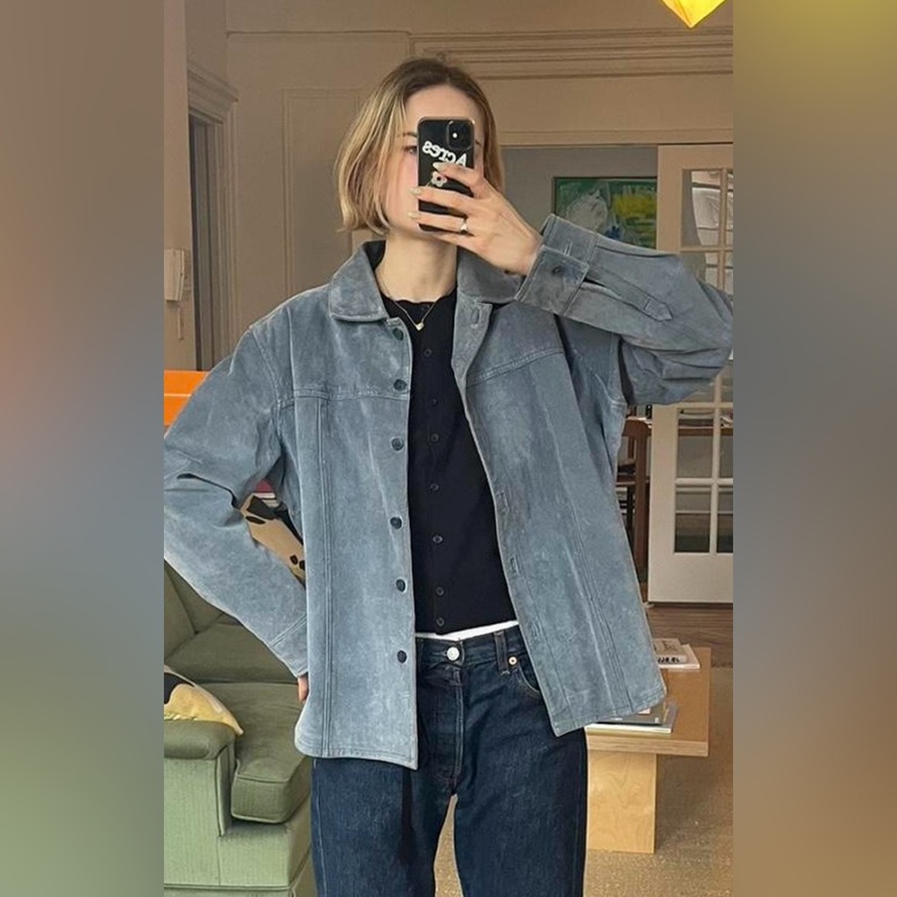 AMI Suede Leather Vintage Jacket